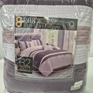 R2Zen 8 Piece Queen Bed Set New